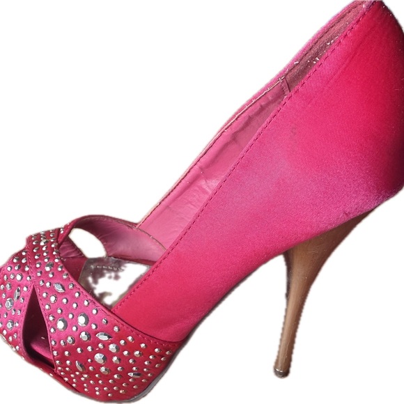 Deb Stiletto Heels Hot Pink Size 7 - Picture 9 of 11